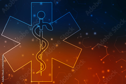 Abstract Medical and health care background, Medical Science concept