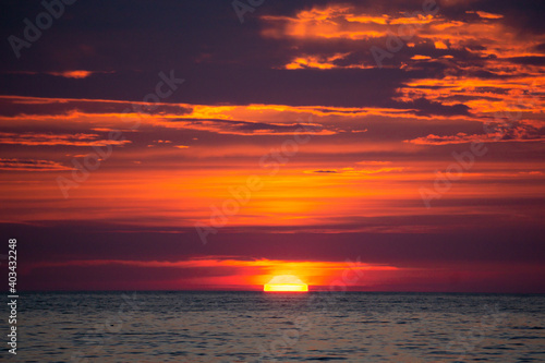 sunset over the sea © Ilze