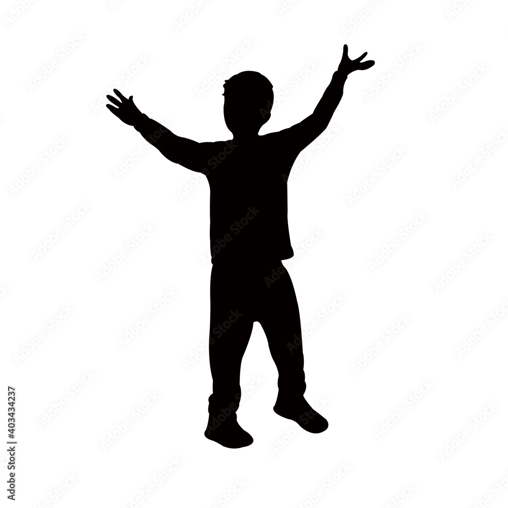 a boy body silhouette vector a boy body silhouette vector