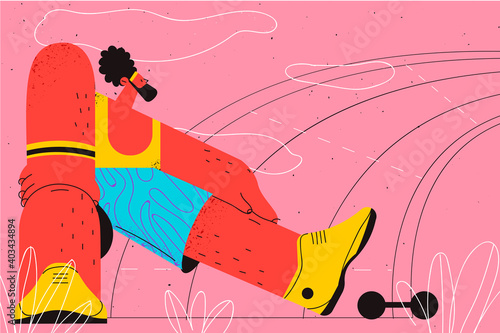 Active lifestyle, workout, sport concept