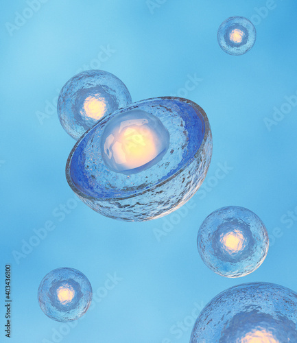 Human Stem Cell Concept, 3D Render