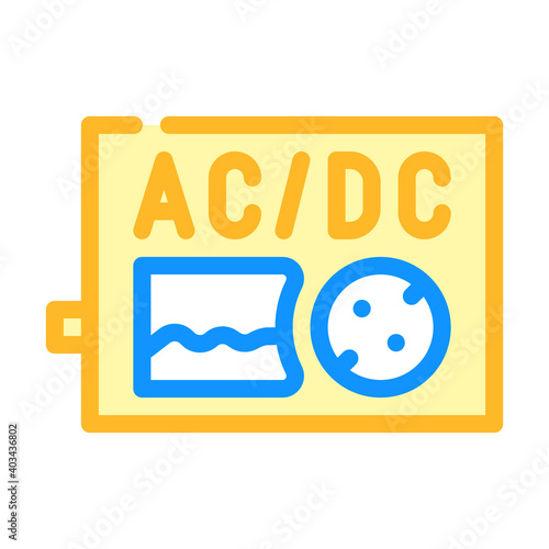 inverter electric equipment color icon vector illustration