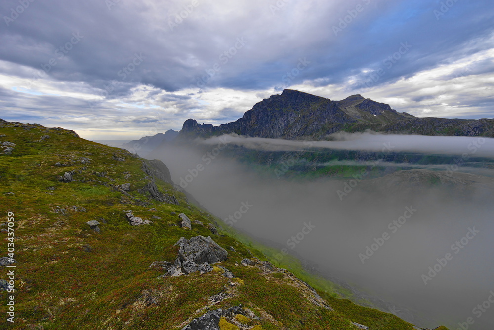 Ascent of Barden (659m), Isle of Senja, Finnmark County, Norway Ascent of Barden (659m), Isle of Senja, Finnmark County, Norway