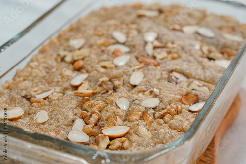 pakistani famous sweet sohan halwa homemade. photo