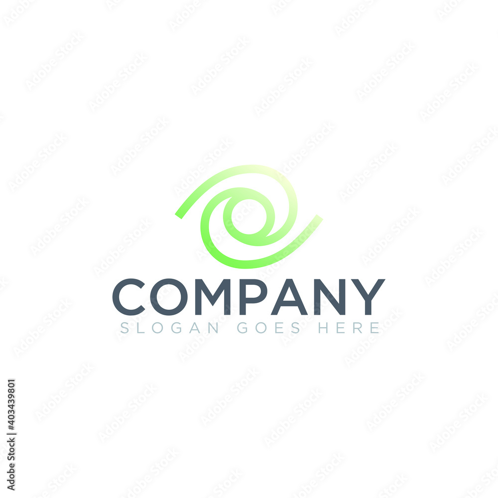 Abstract shape logo for company name