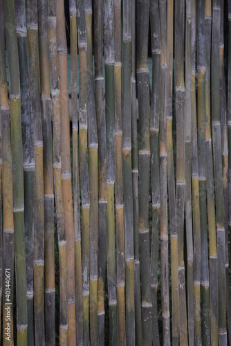 bamboo piles for decoration and design