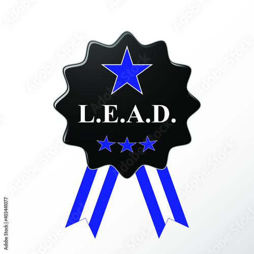 National Law Enforcement Appreciation Day - badge with ribbon