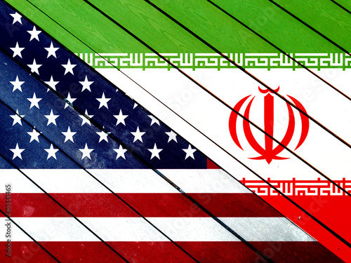 Iran and the U.S. Realize Two Flags of Reality photo