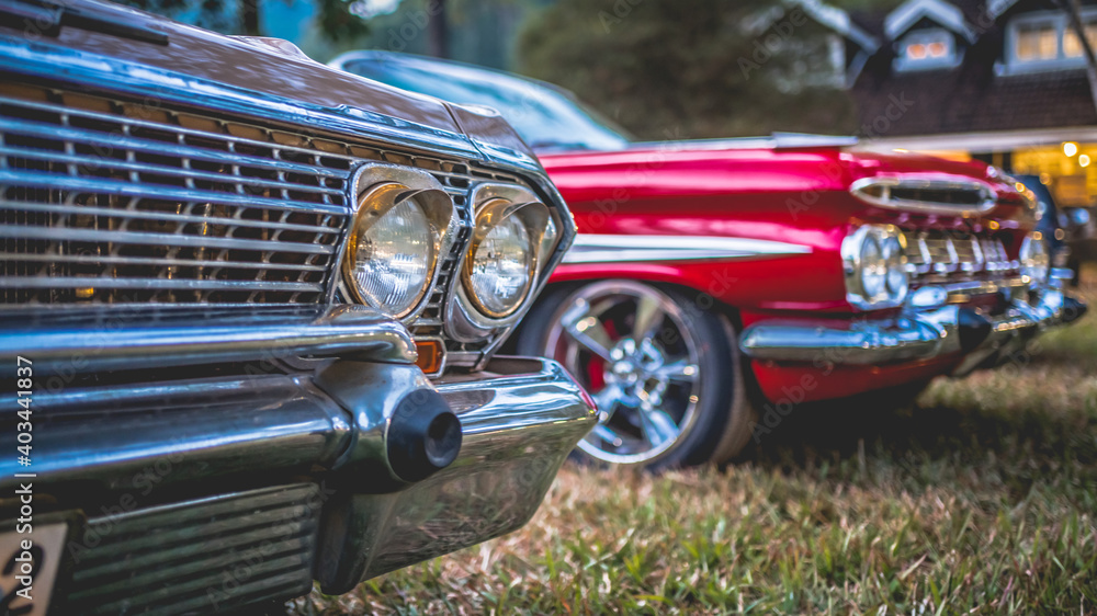 Fototapeta premium Parking Old Car