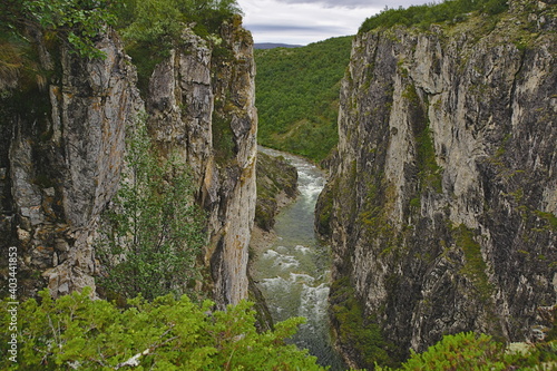 Silfar Canyon, between Lakselv and Kunes, Finnmark County, Norway