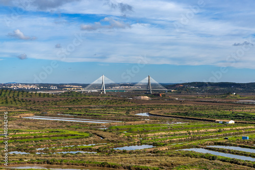 Parque Natural do Sapal and Guadiana River border between Spain and Portugal photo