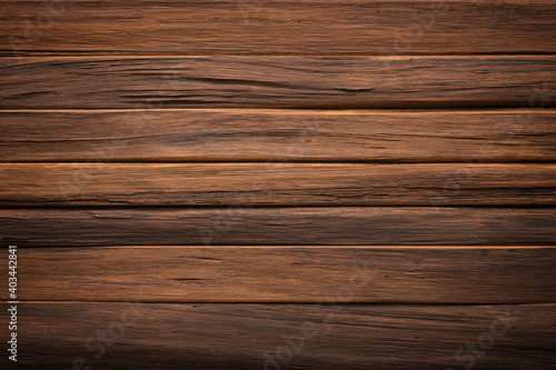 Fototapeta Naklejka Na Ścianę i Meble -  dark wood texture with natural pattern. vintage table background