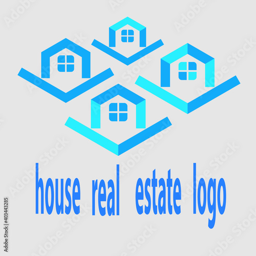 house real estate logo icon vector.