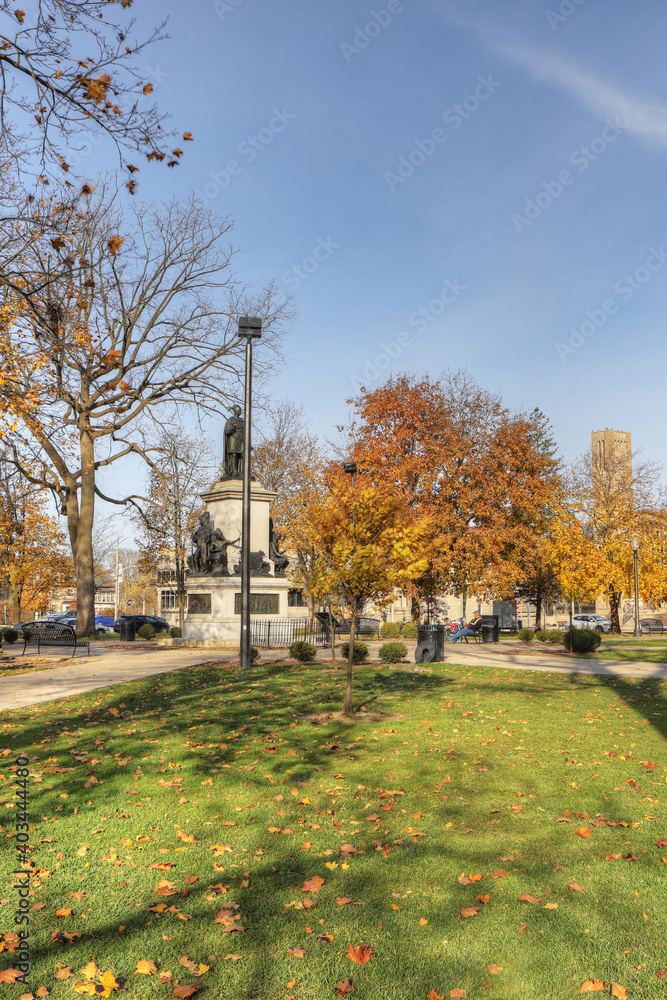 Vertical of Victoria Park in Brantford, Ontario, Canada Vertical of Victoria Park in Brantford, Ontario, Canada