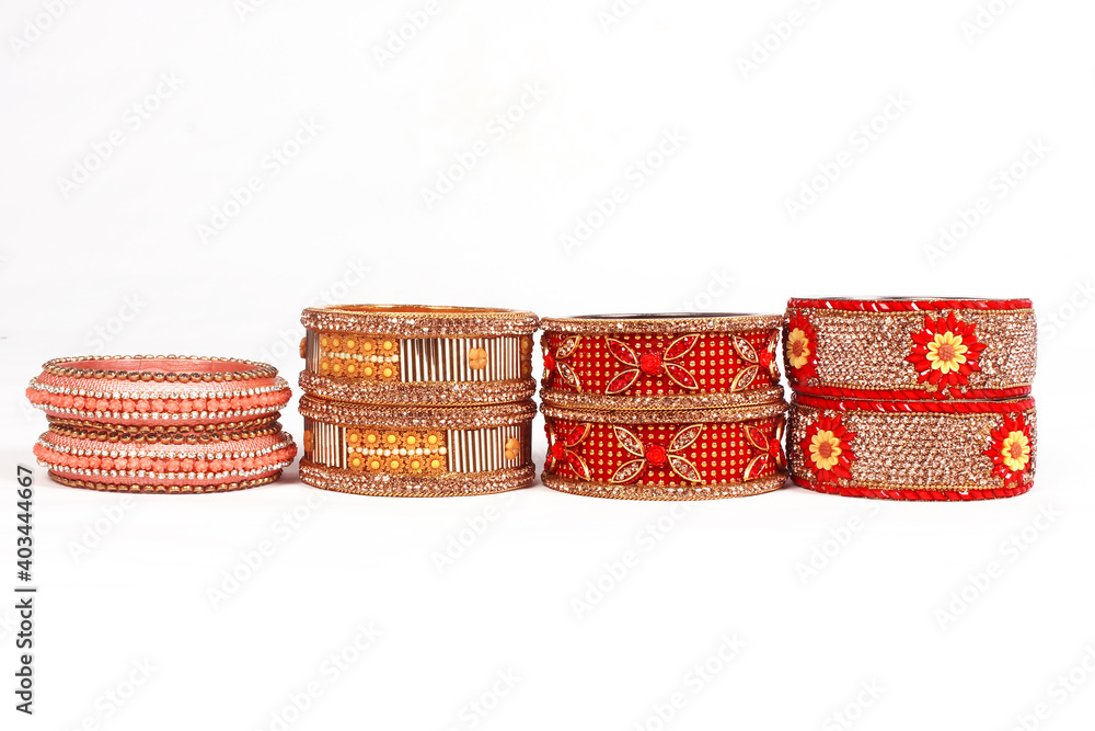 Ethnic Traditional Indian Bangle Wear in Wrist. Ethnic Traditional Indian Bangle Wear in Wrist.