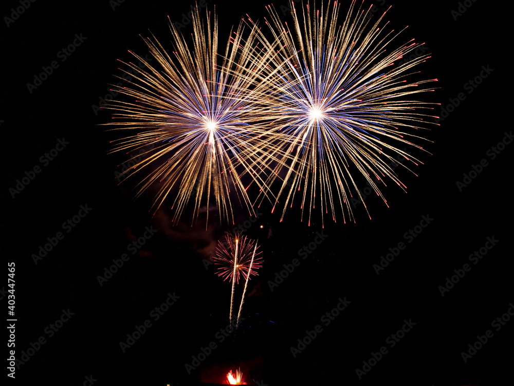 Tromsø city fireworks, New years eve 2020 /2021. 