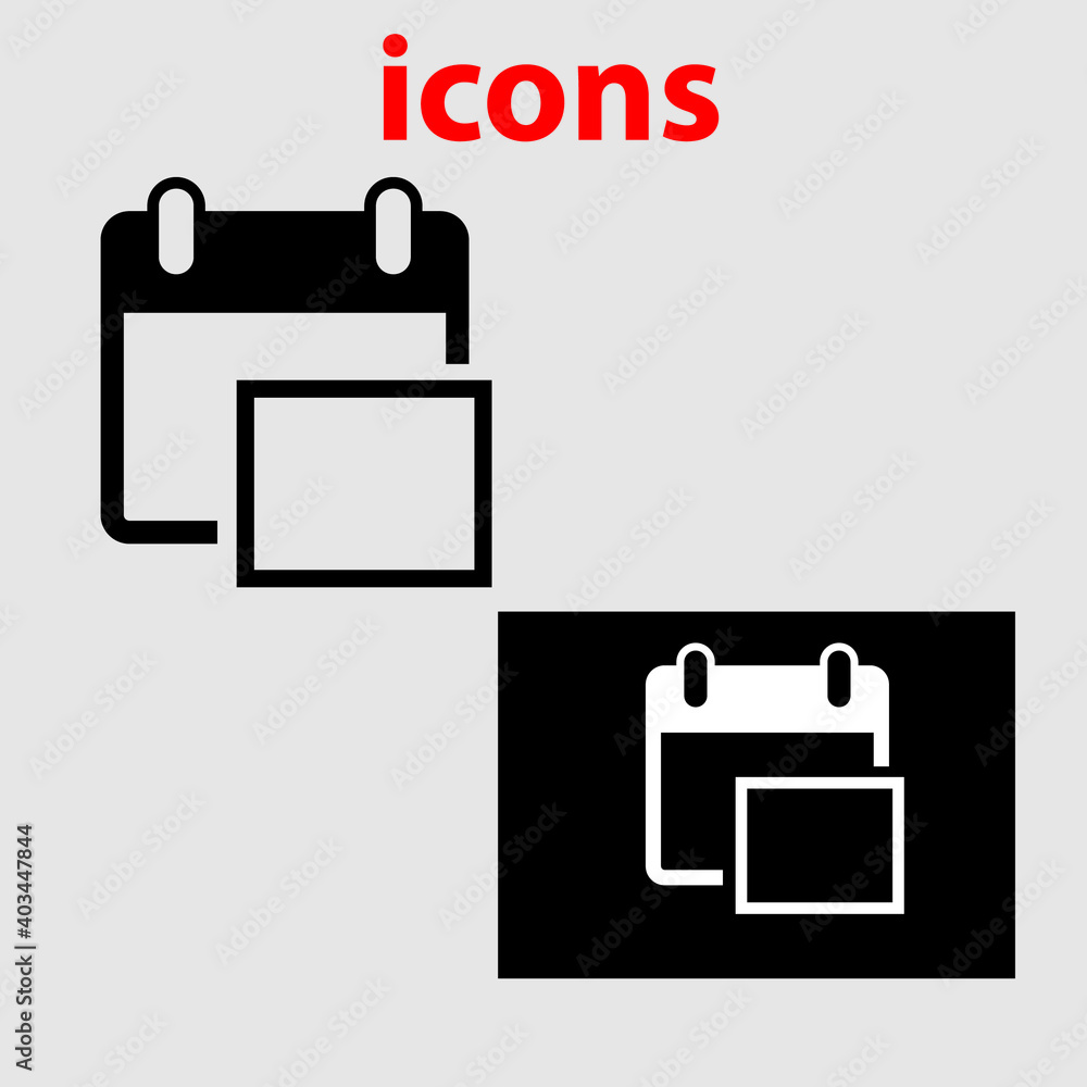 Obraz premium Calendar icon, stock vector illustration