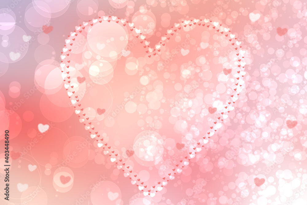 Abstract festive soft delicate beautiful heart background with pink and white hearts love bokeh for wedding card or Valentine's Day. Romantic textured background with space for your design. Card conce Abstract festive soft delicate beautiful heart background with pink and white hearts love bokeh for wedding card or Valentine's Day. Romantic textured background with space for your design. Card conce
