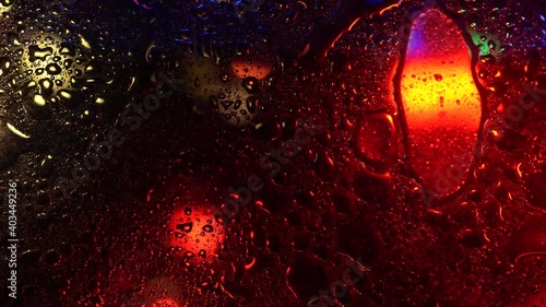 Wallpaper Mural Colorful abstract background and texture oil with water surface foam of soap with bubbles, macro shot close up Torontodigital.ca