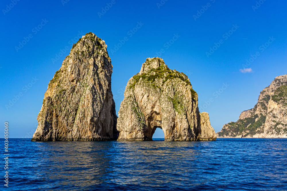 The Famous Faraglioni off the Coast of Capri