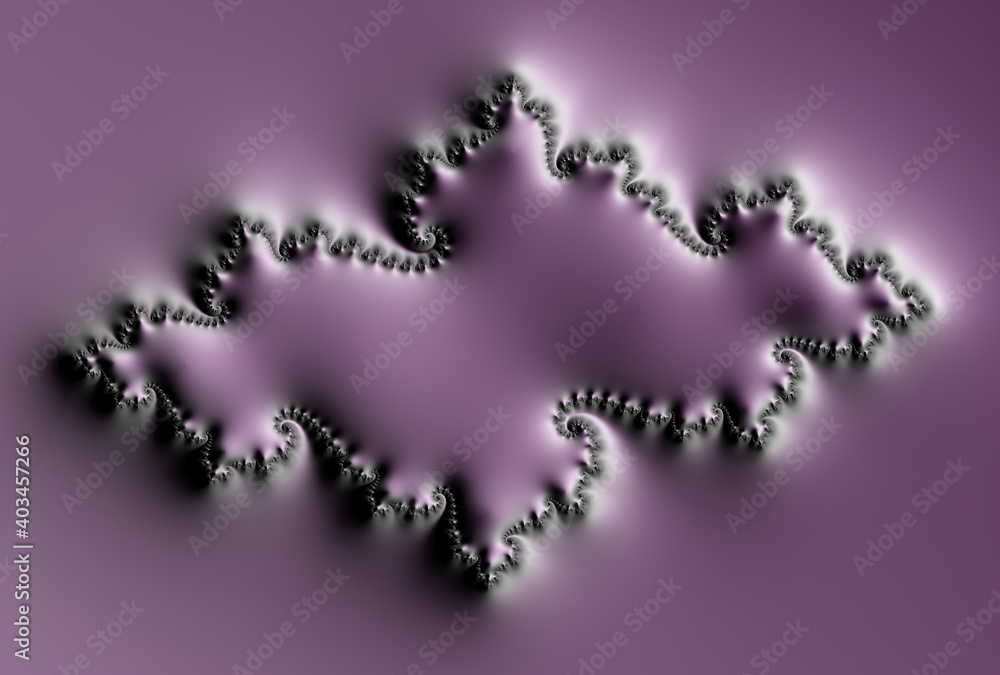 Fantastic purple fractal background. The background consists of an abstract fractal texture and is suitable for use as a decorative frame. Digital art. 3D rendering. Fantastic purple fractal background. The background consists of an abstract fractal texture and is suitable for use as a decorative frame. Digital art. 3D rendering.