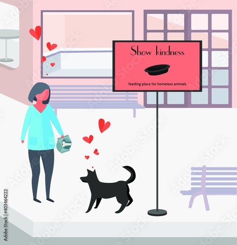 A place to feed the animals, people show love for homeless animals