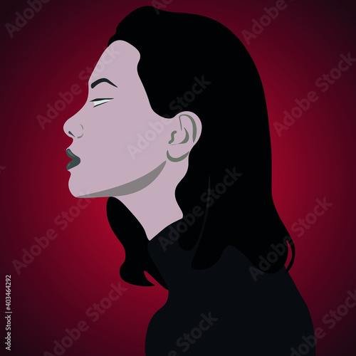 silhouette of a woman