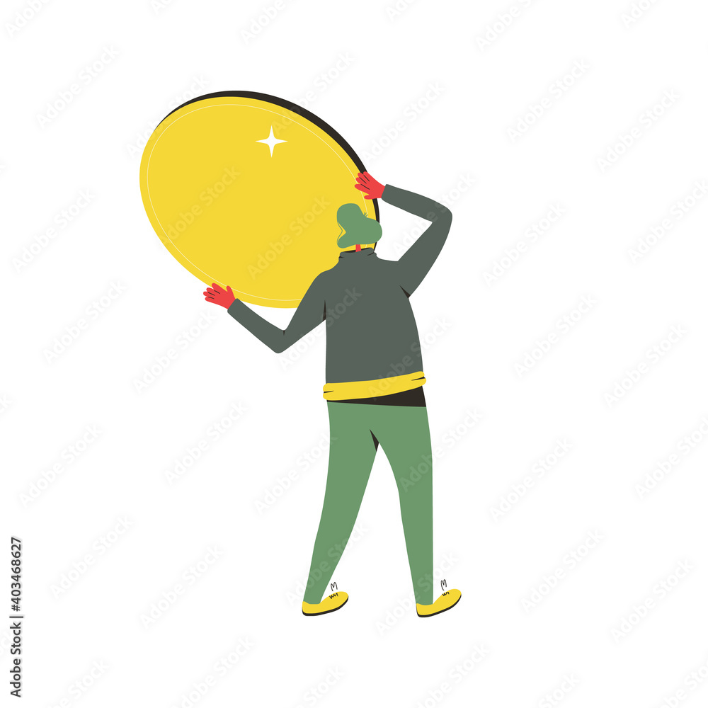 Man with gold coin. Male person with money in his hands. Man with gold coin. Male person with money in his hands.