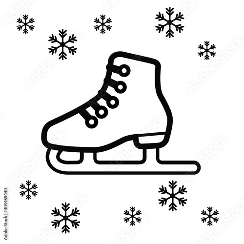 xmas skates icon