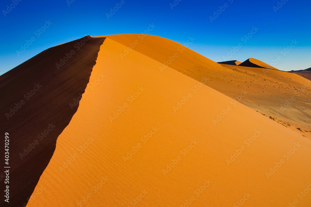 Dune 45 in Sossusvlei Namib Desert - Namib-Naukluft National Park, Namibia, Africa