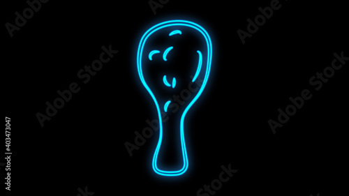Fried chicken leg neon light icon. Glowing sign with alphabet, numbers and symbols. Grilled hen meat vector isolated illustration. Unhealthy nutrition, fat food, barbecue. Tasty lunch, harmful eating