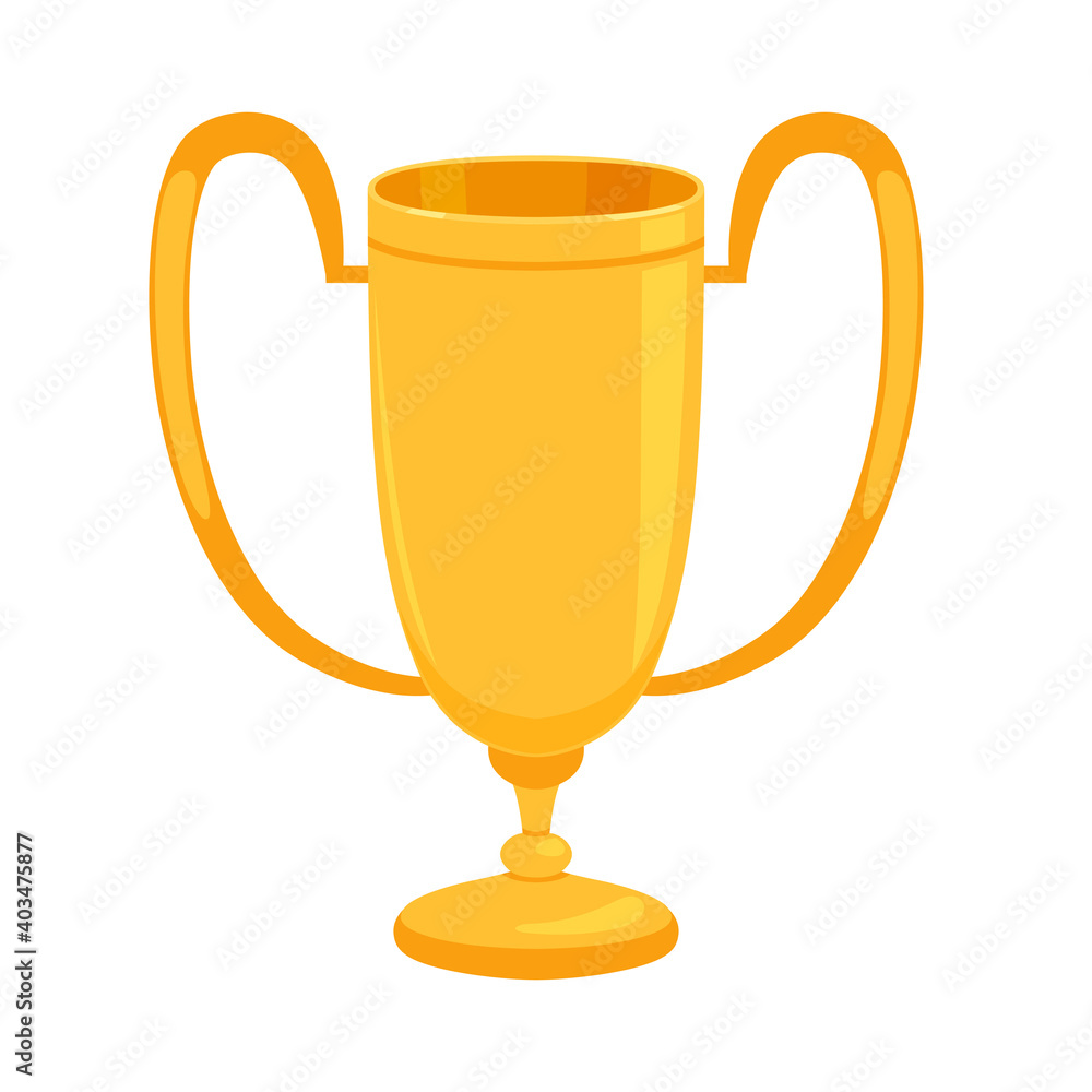 Gold shiny cup as a reward for winning sports competitions or competitions Gold shiny cup as a reward for winning sports competitions or competitions