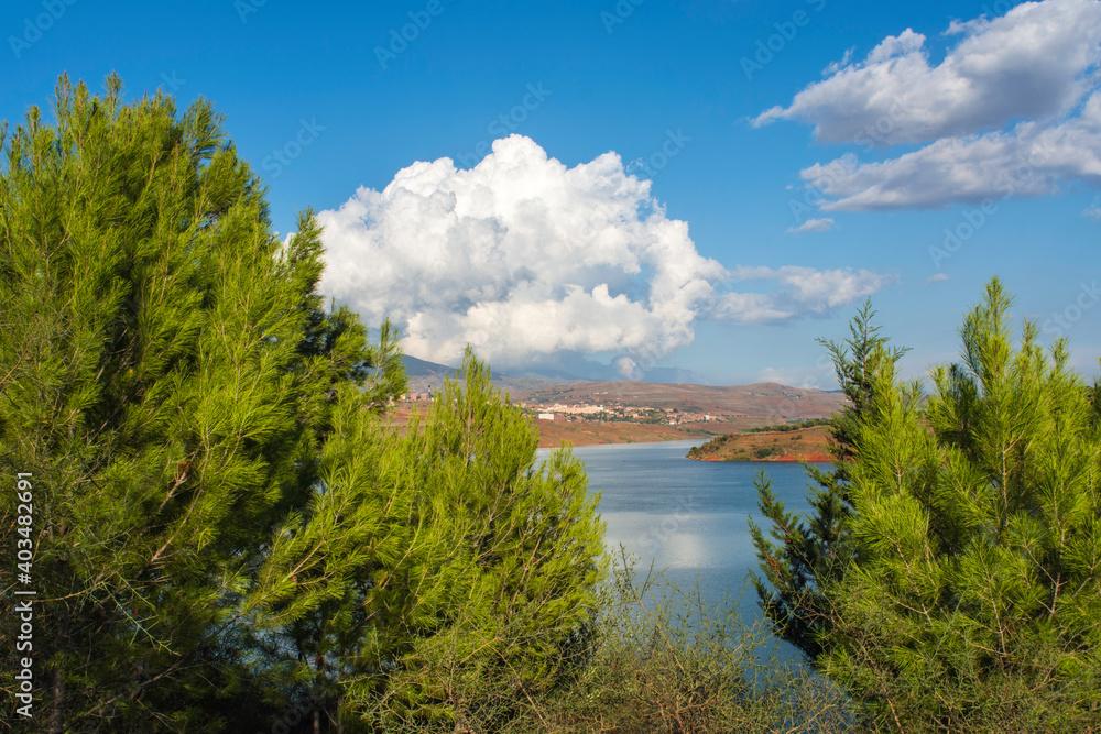 Beni Haroun Dam, Mila Algeria, is one of the largest dams in Africa, Mila Algeria