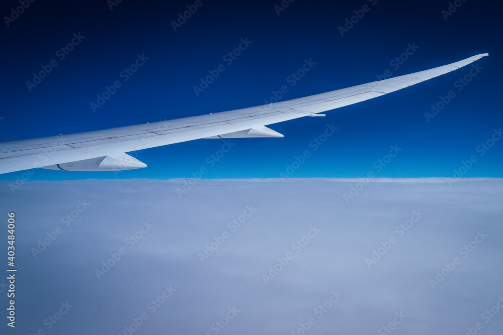 view from airplane window