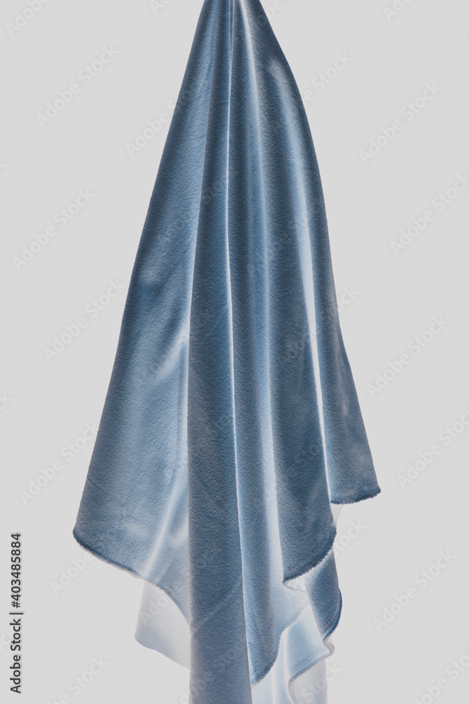 Inverted image of draped fleece fabric Inverted image of draped fleece fabric