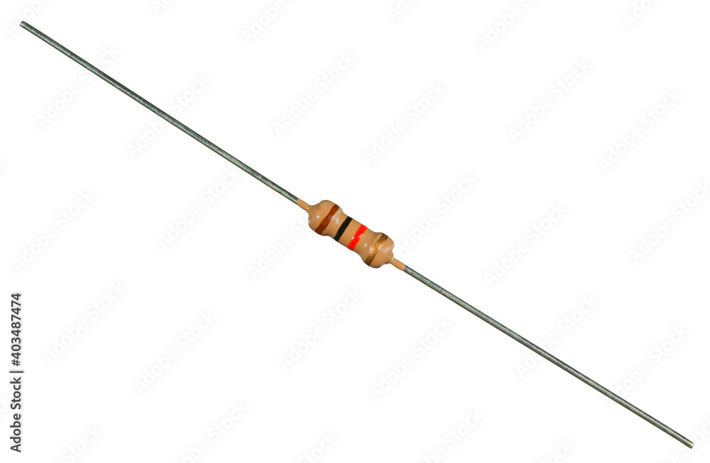 The resistor is carbon. The main component in electronics. Close up, isolated. The resistor is carbon. The main component in electronics. Close up, isolated.