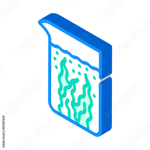 algae cultivation for bio fuel isometric icon vector illustration