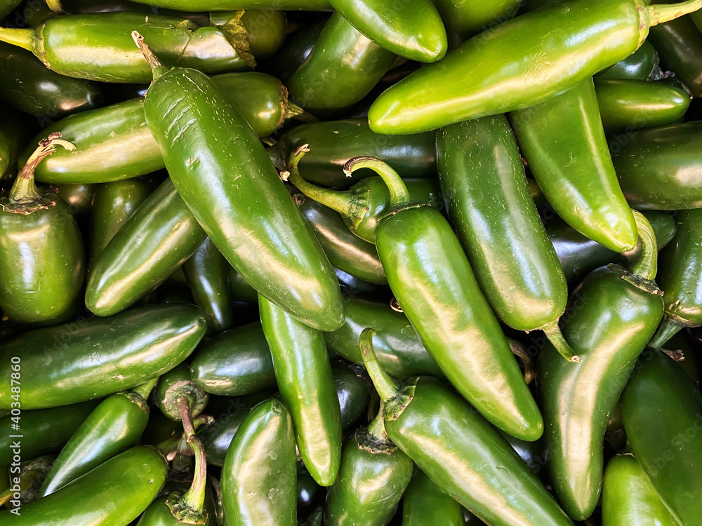 Jalapenos in a crate