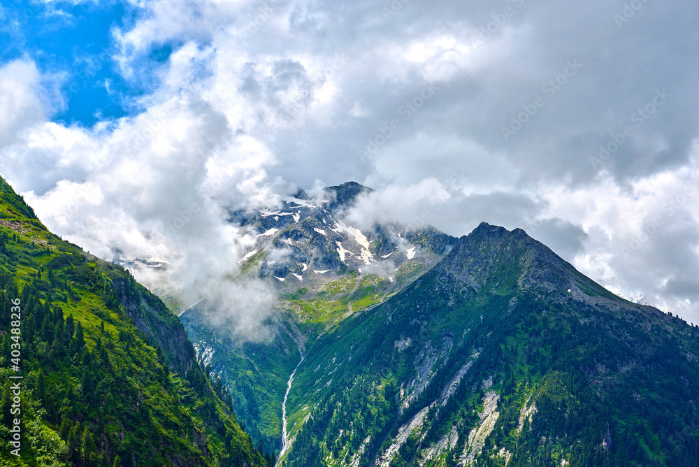Zillertal Alps in Tirol. Austria. 