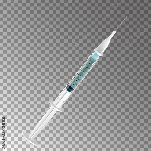Covid 19 vaccine curing coronavirus - Transparent isolated design element