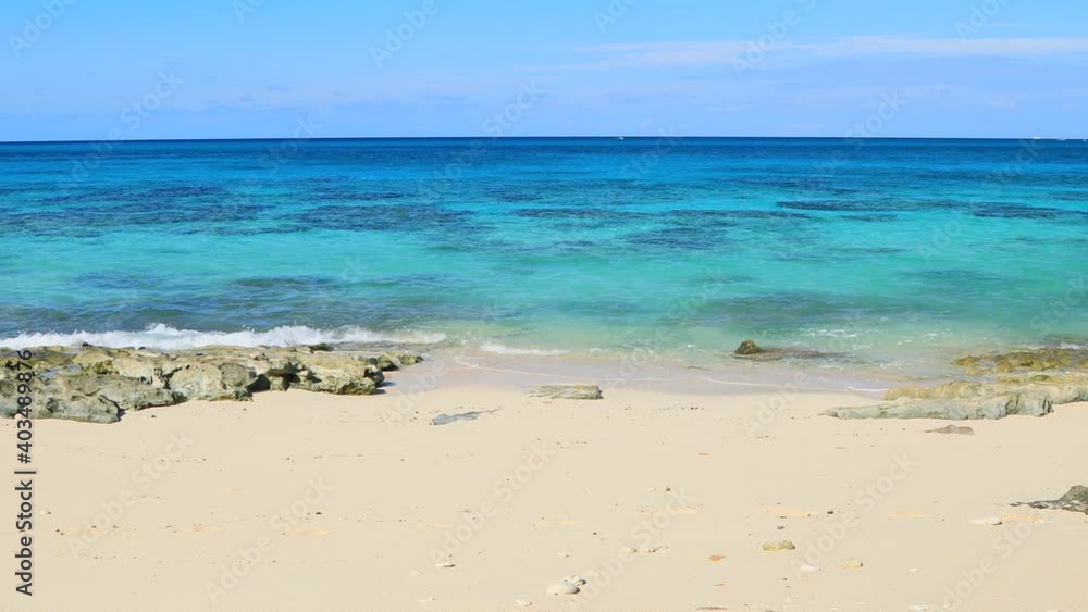 beautiful beach and clear waves in Okinawa Kurima island Nagama beach beautiful beach and clear waves in Okinawa Kurima island Nagama beach