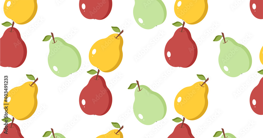 Pear pattern. Sketch background. Food print for kitchen tablecloth, curtain or dishcloth. Pear pattern. Sketch background. Food print for kitchen tablecloth, curtain or dishcloth.