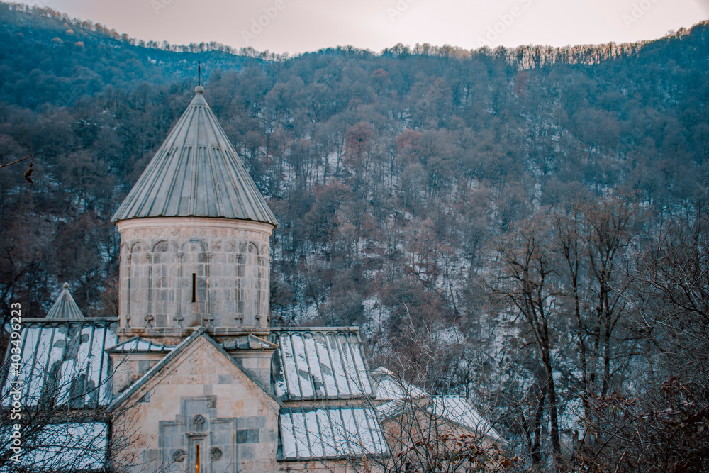 Fototapeta premium big church in the mountains