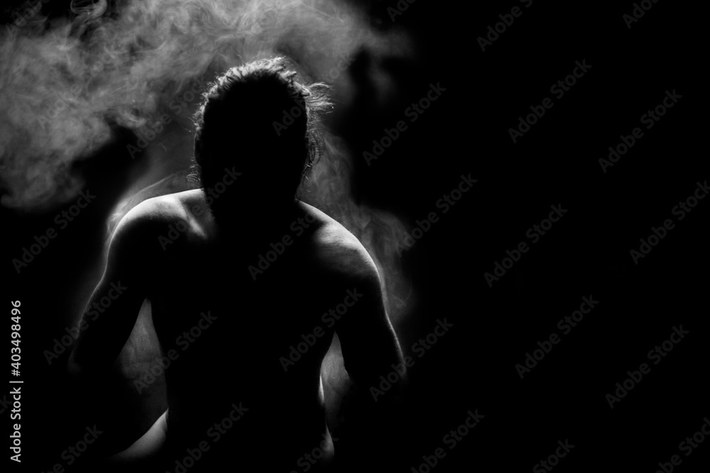 Naklejka premium silhouette of a person