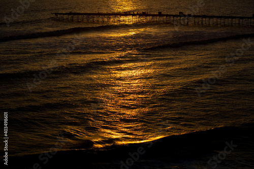 sunset on the beach