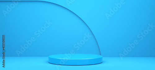 Round Empty Pedestal for Product Display