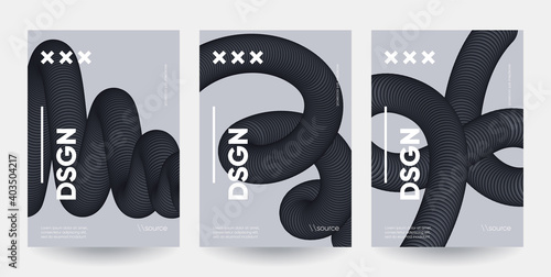 Minimalist poster templates. Eps10 vector.