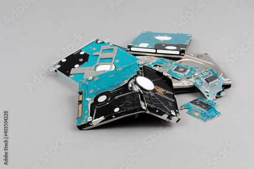 Εκτύπωση καμβά cyber security - computer hard disk drive destruction before disposal