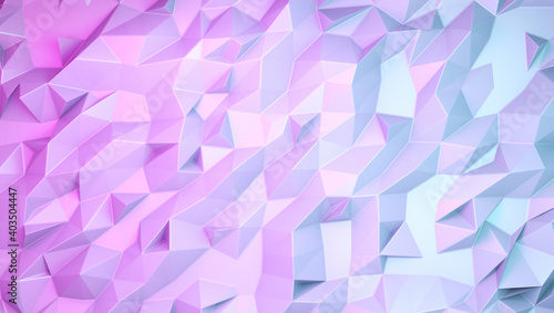 Abstract Background with Geometric Shapes, 3D Render