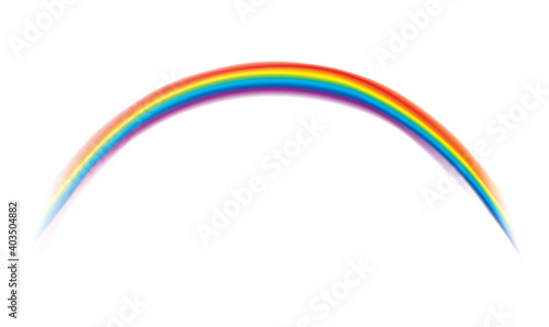 Beautiful vector vivid colorful rainbow shining blurred